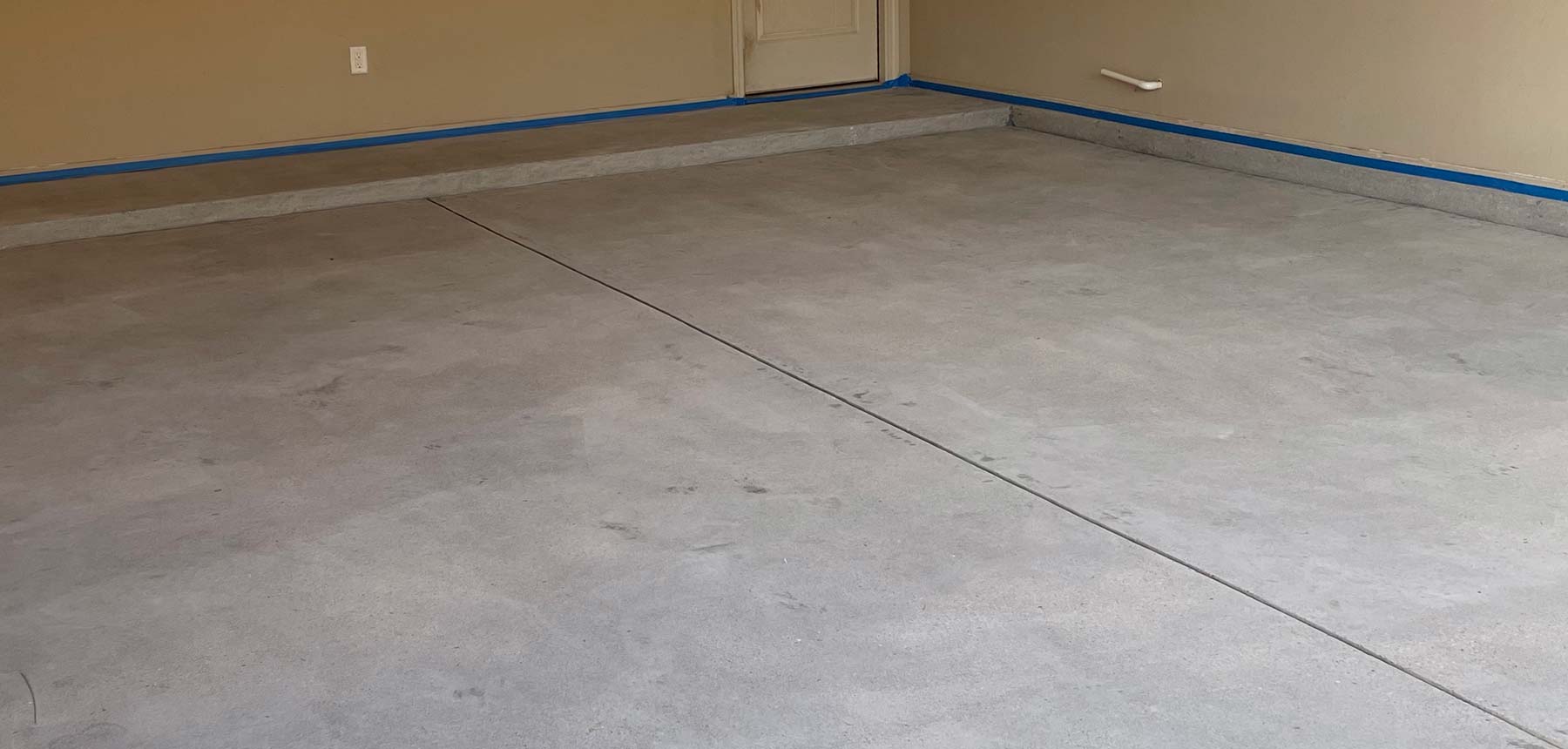 Before concrete coating