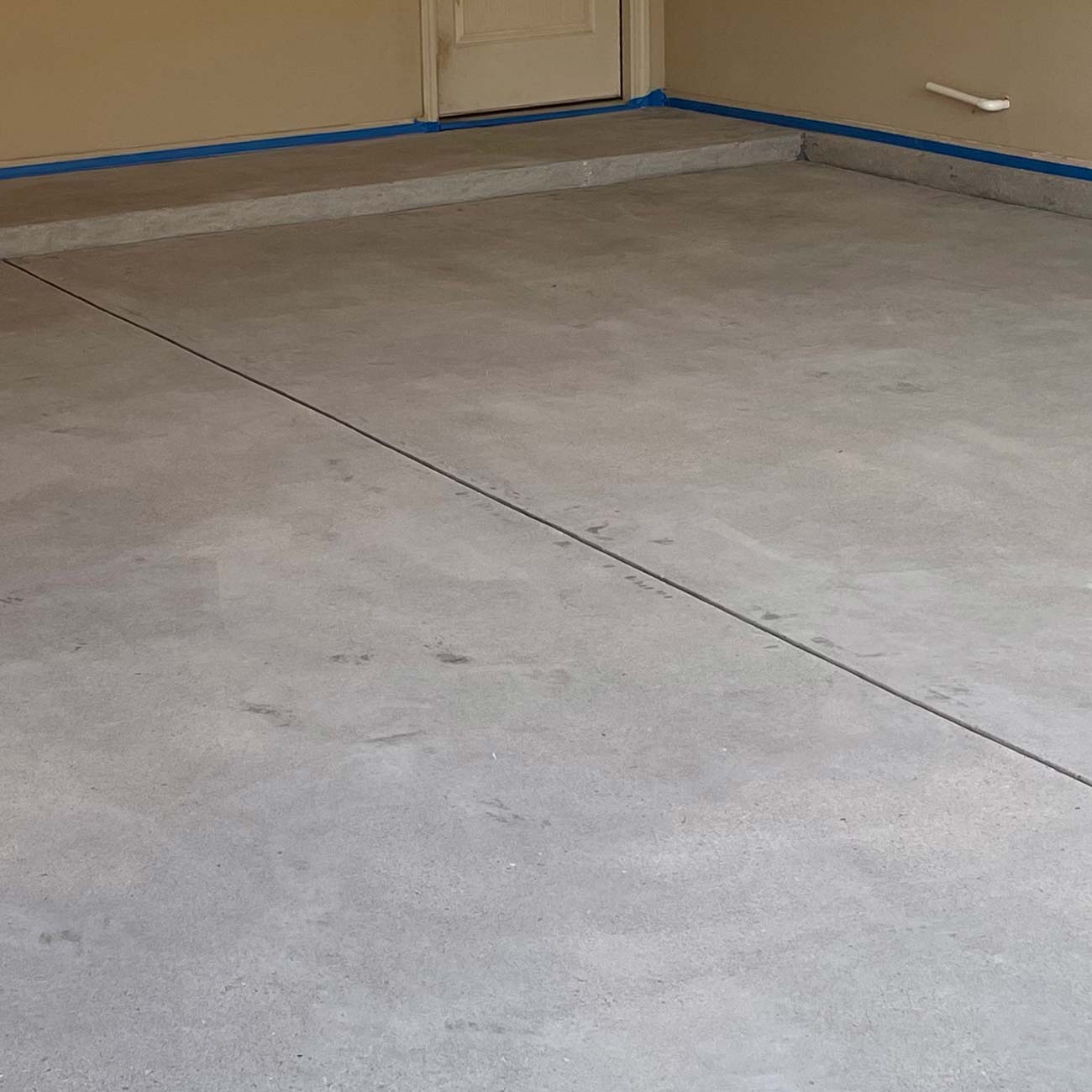 Before concrete coating
